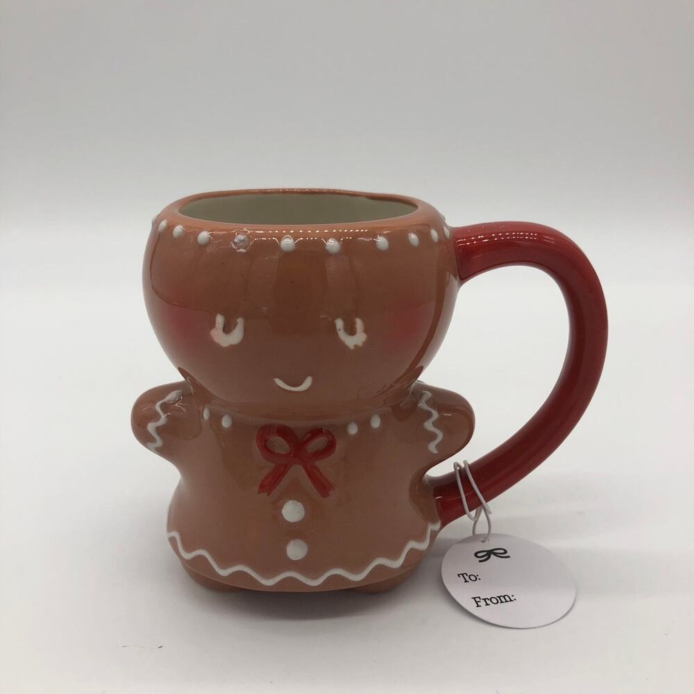 Target Threshold 2021 Gingerbread Woman Girl Christmas Coffee Mug Small Flaw